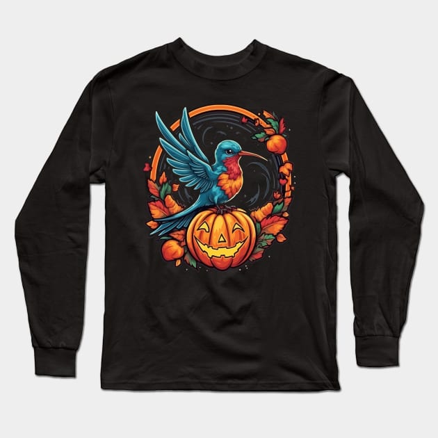 Hummingbird Halloween Long Sleeve T-Shirt by JH Mart